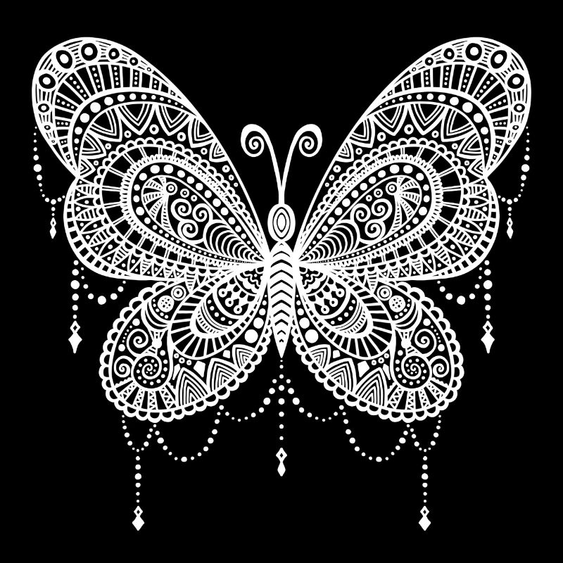 Papillon - blanc