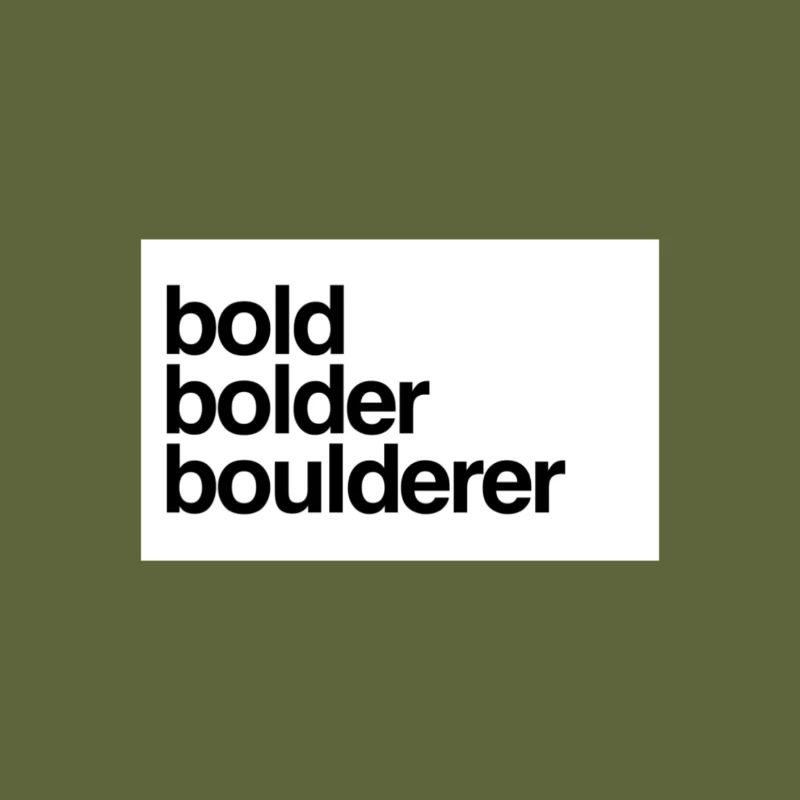 Bold Bolder Boulderer Kletterer Bouldern
