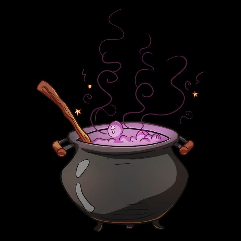 Witches Bubbling Cauldron