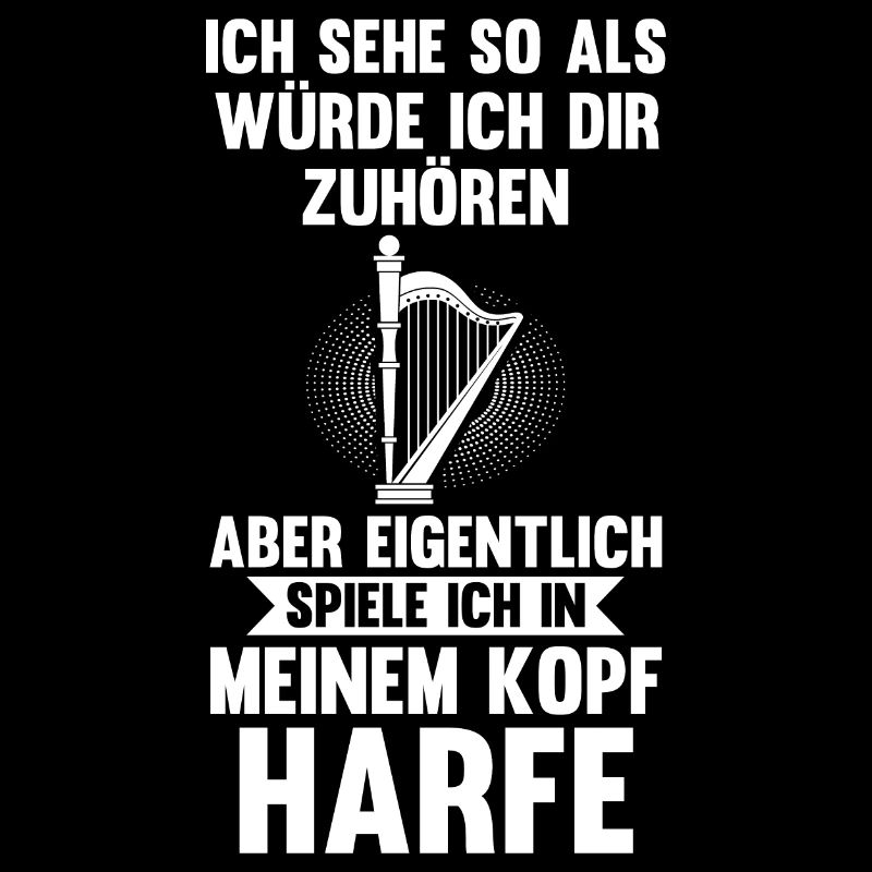 Harfe Musiker Harfenist Geschenk