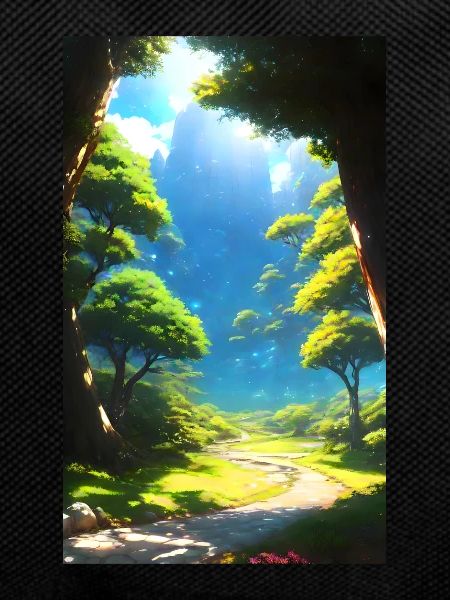 Anime dream world landscape