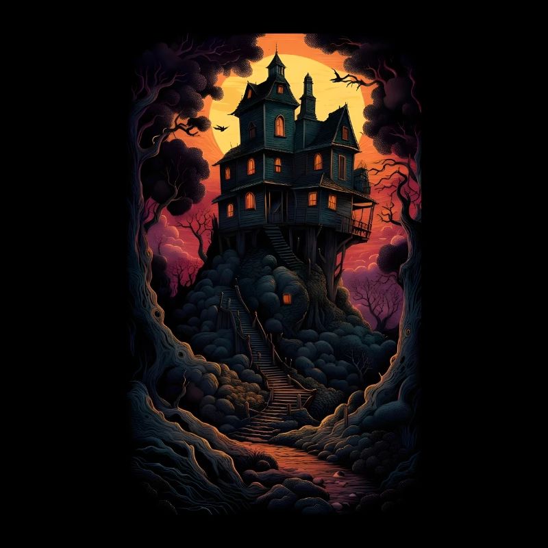 Strange & mysterious chilling tree house