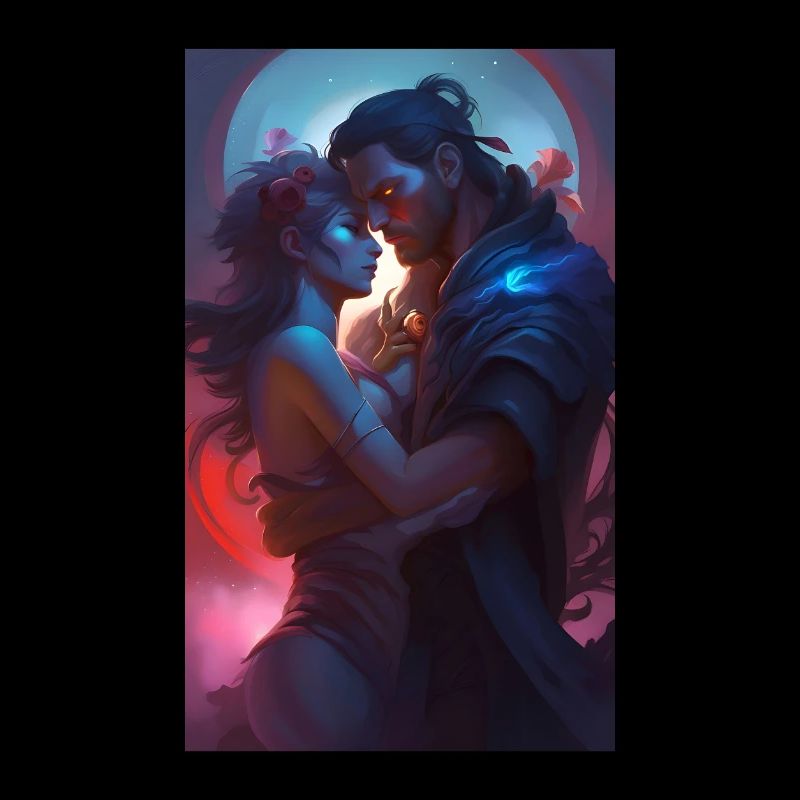 Passionate romance & lively/vivid love