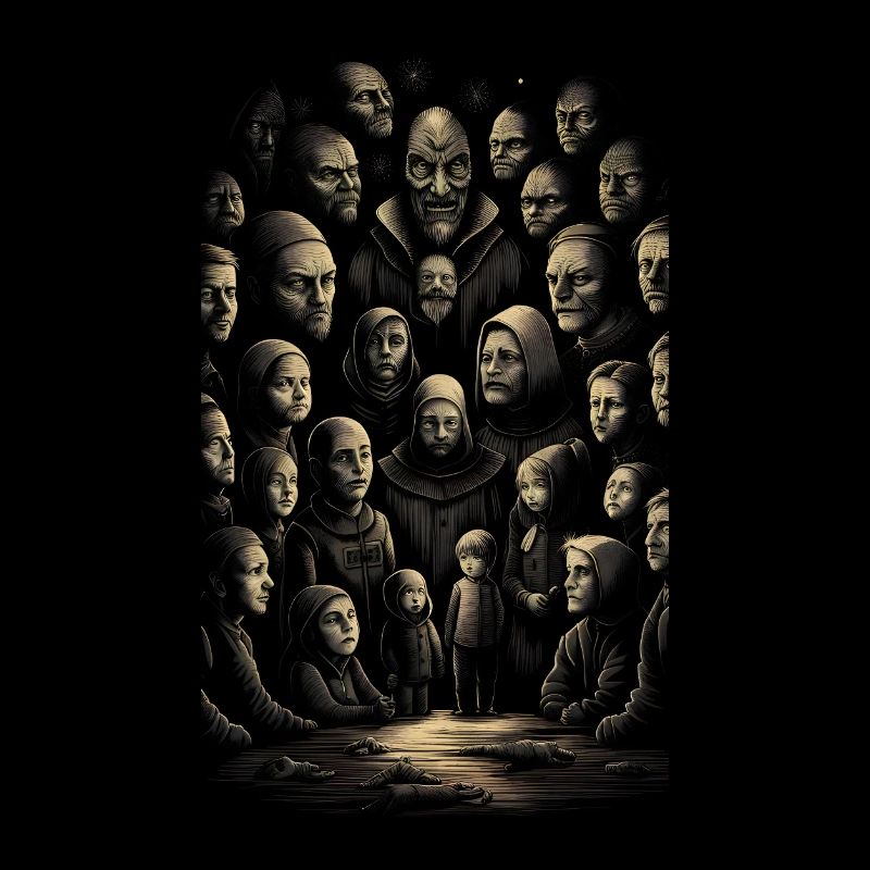 Eerie extended family gathering