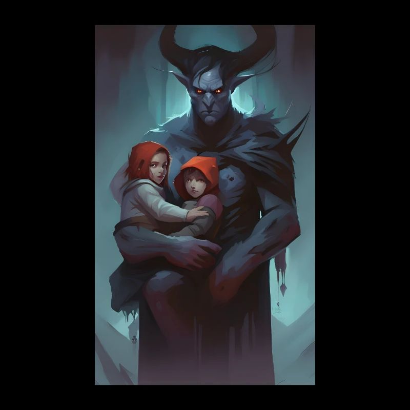 Dunkles Monster Kind Wächter