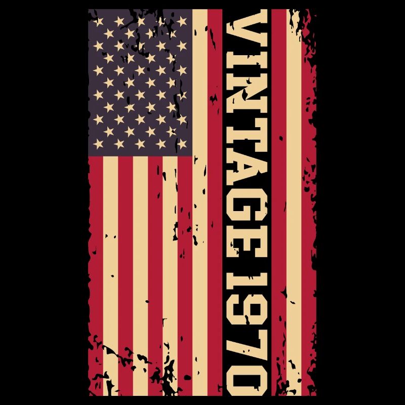 Vintage 1970 US Flagge