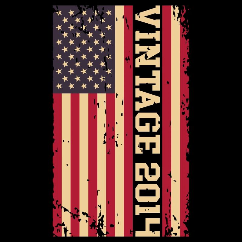 Vintage 2014 US Flagge