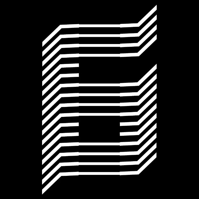 Eindeutige Zahl 6 Weiß