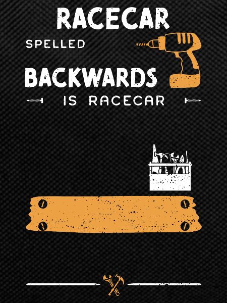 Racecar Spelled Backwards Is Rac...