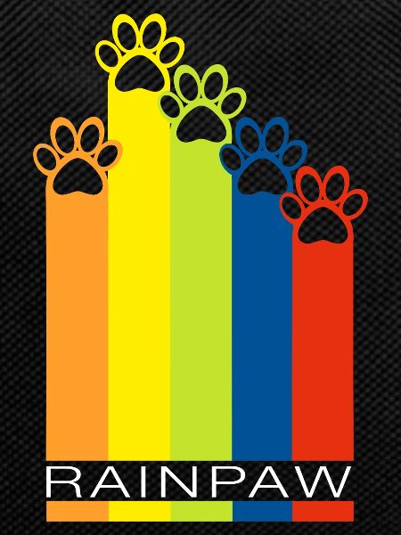 Rainpaw Rainbow Dog Paw Dog