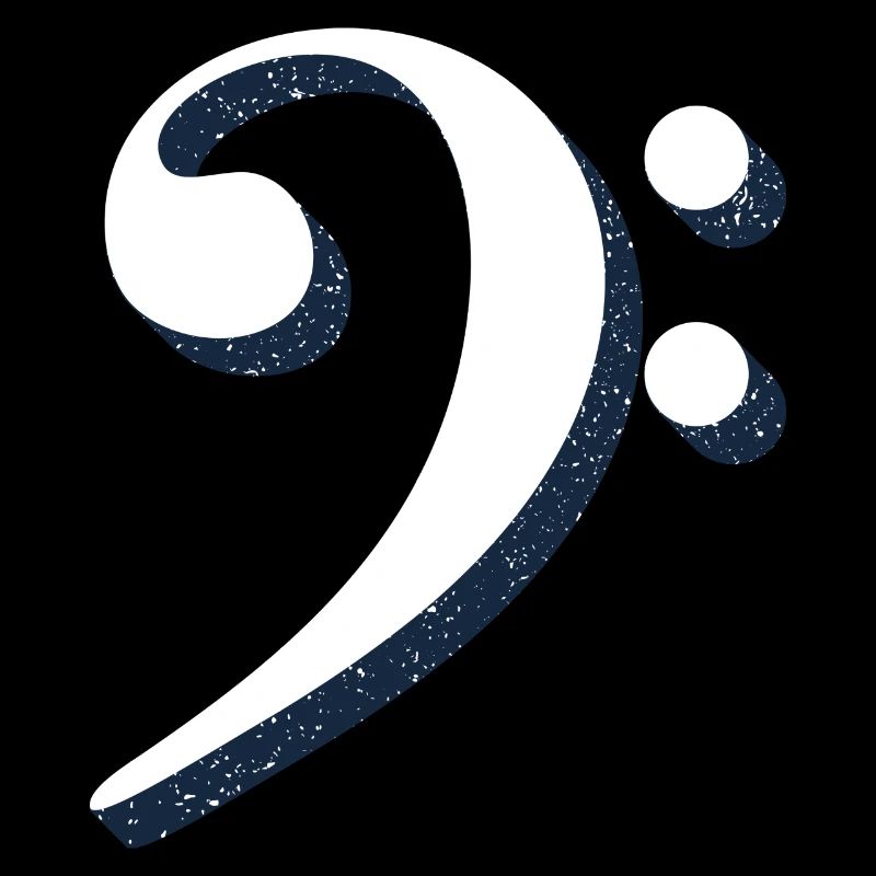 Clé de basse avec l'univers des étoiles de l'espace