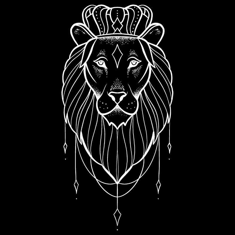 Löwin dotwork