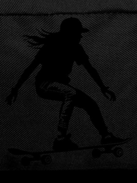 Skateboarding Woman Symbol Skateboard