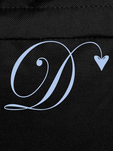 Monogram D Heart Vine