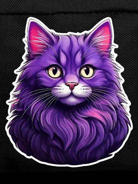 Cat Modern Design Purple