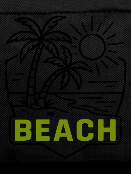 Beach Island Palm Trees