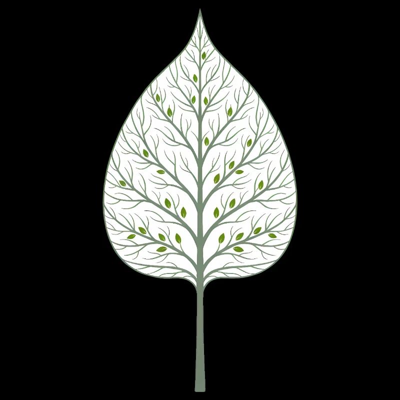 Hidden tree in the leaf