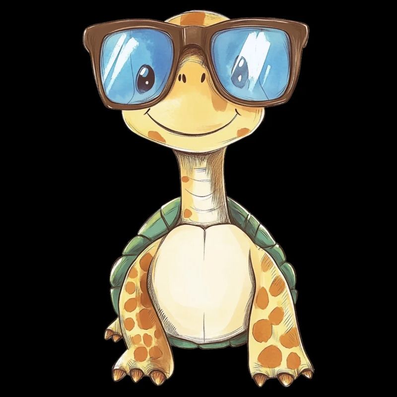Turtle with sunglasses