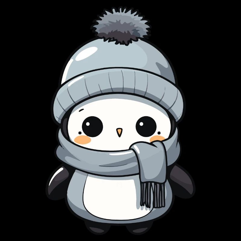 Penguin Winter Animal Cute Comic
