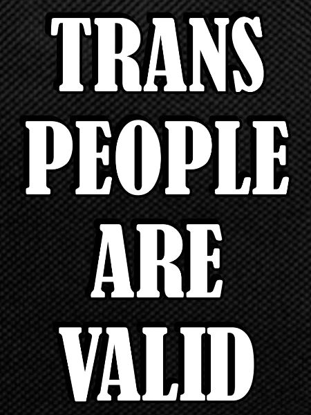 Trans People Are Valid