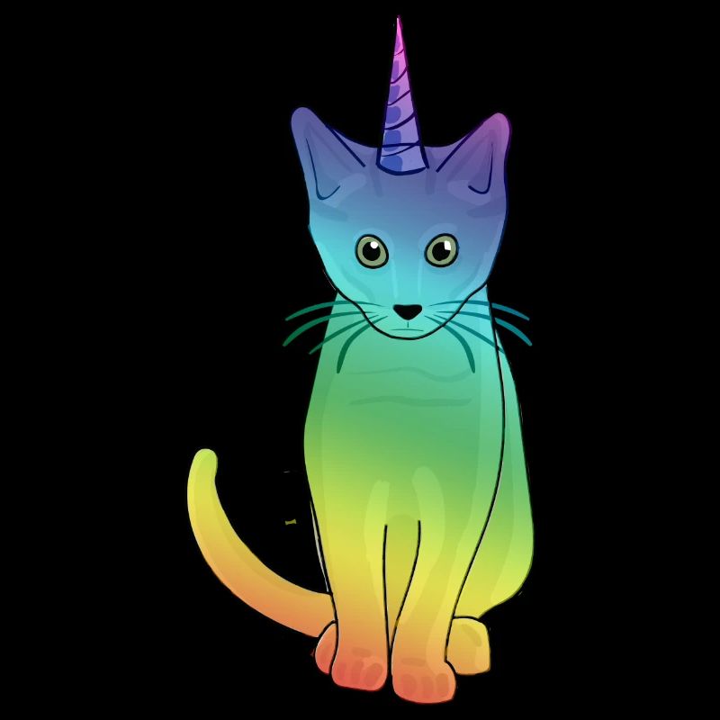 Ich bin ein Caticorn .. Cat Unicorn T-Shirt Einhorn Squad