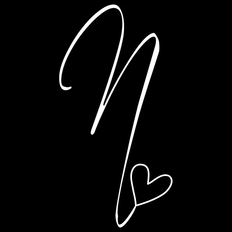 Letter N Letter N Calligraphy