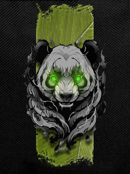 Tranquil Jade: Gentle Green-Eyed Panda