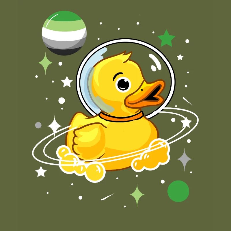 Canard Astronaute Aromantic Pride