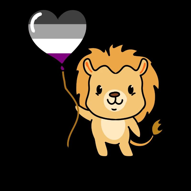 Lion Balloon Asexual Pride