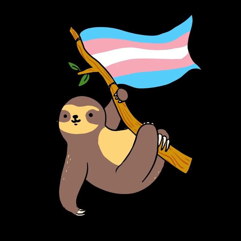 Trans Pride Sloth