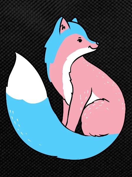 Trans Pride Fox Transgender Pride