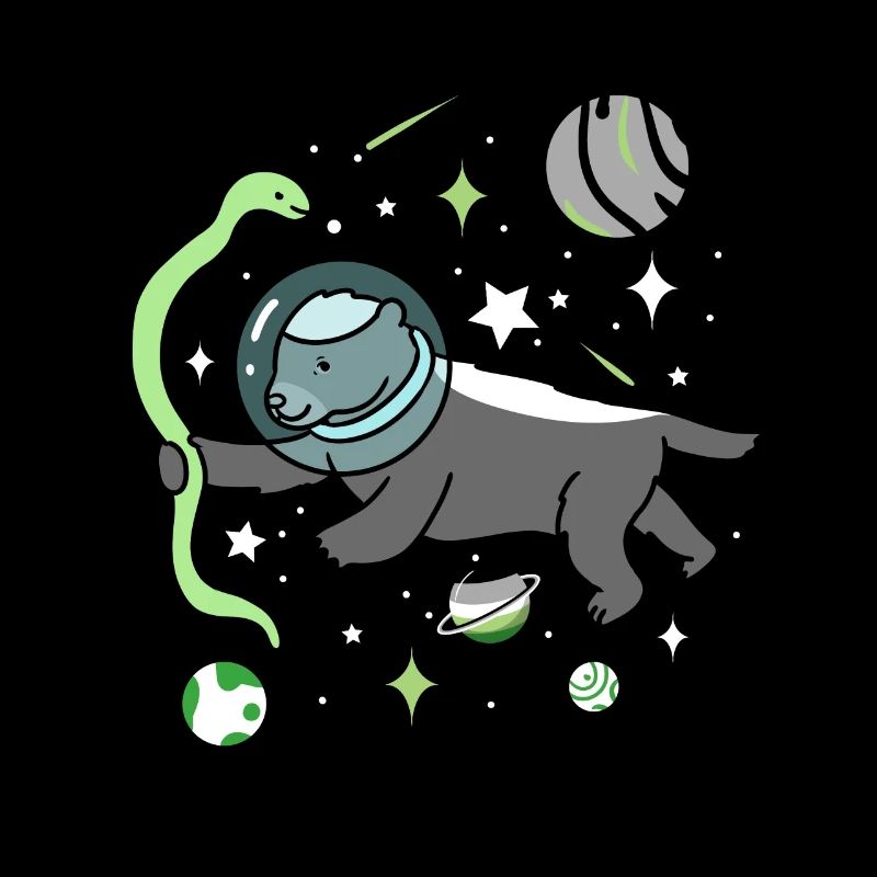 Aromatic honey badger in space