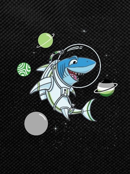 Aromatic shark in space