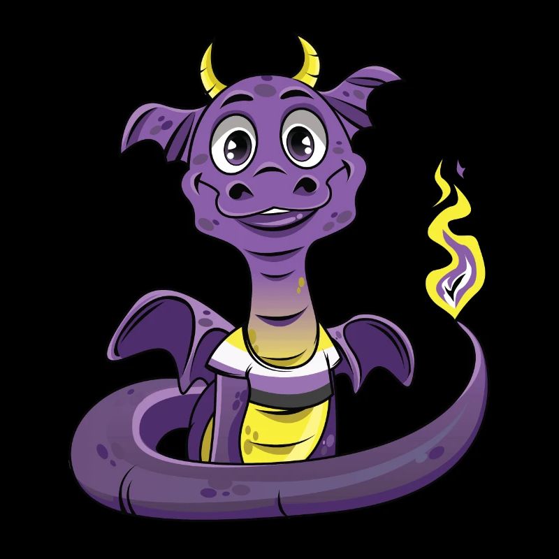 Nonbinary Pride Drache Nonbinary