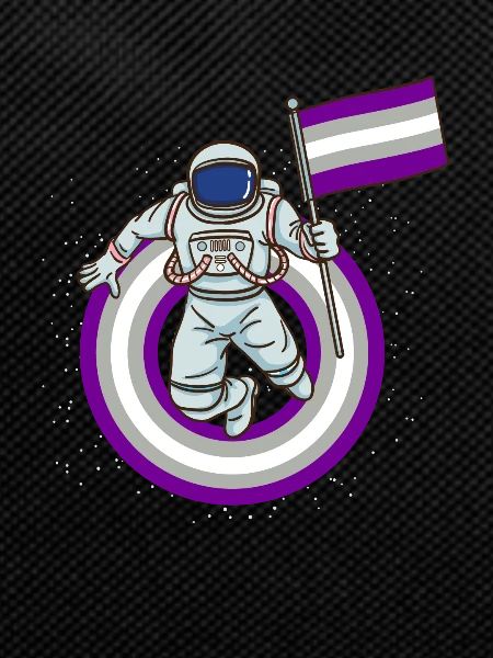 Astronaut Gray-Gender Pride Pride Flag