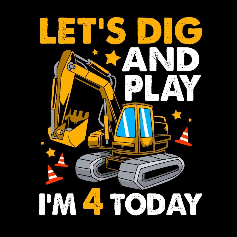 Children's birthday party construction site