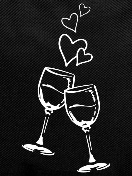 red wine heart
