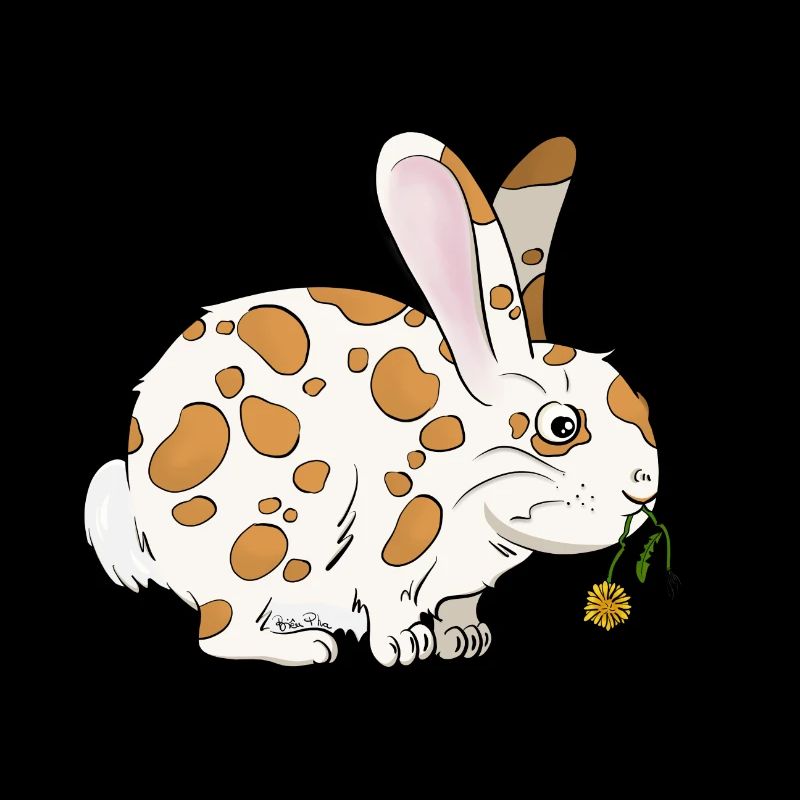 Rabbit with dandelion