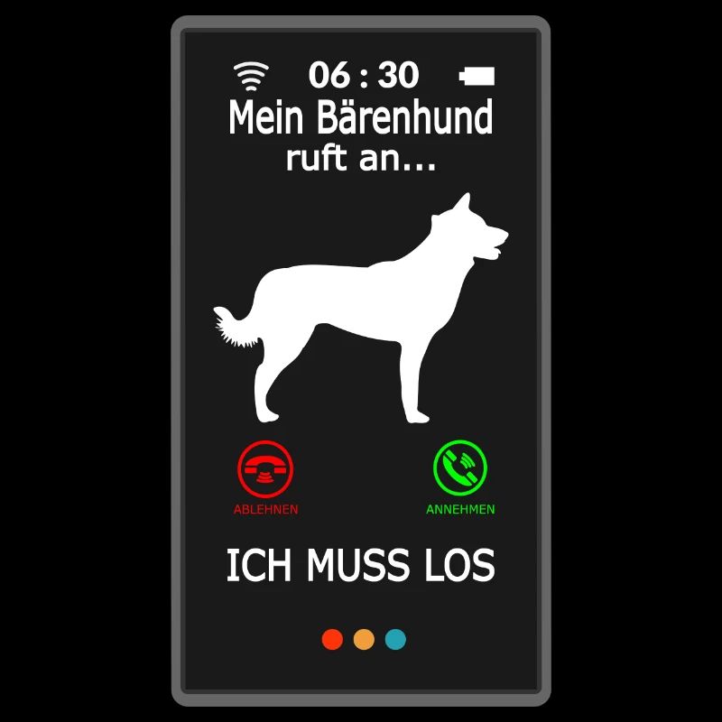 Germanischer Karelischer Bärenhund ruft an Spruch