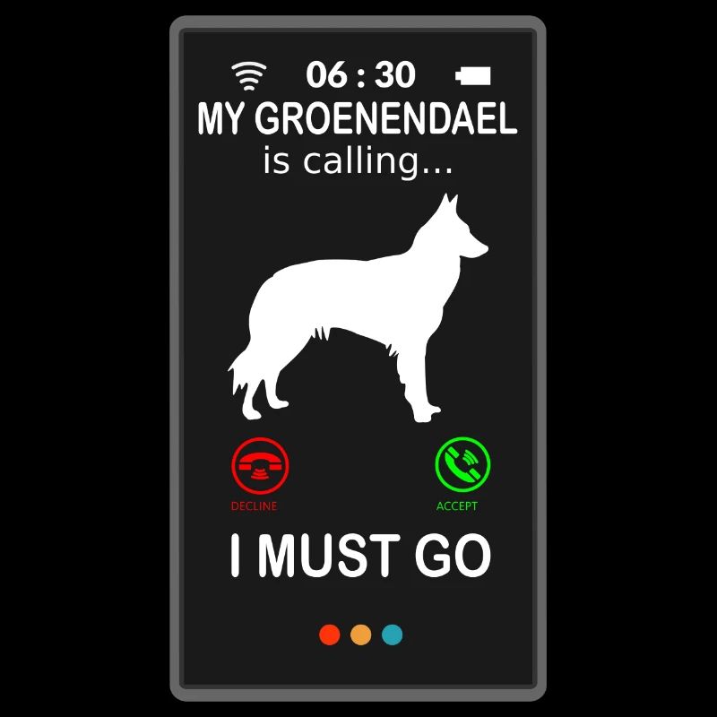 Groenendael Belgischer Schäferhund is Calling
