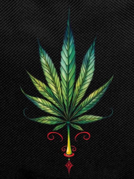 Cannabis leaf - Marijuana TATTOO 2