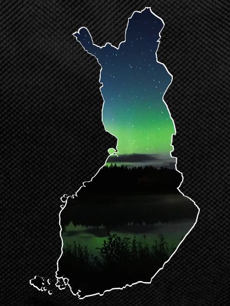 The map of Finland