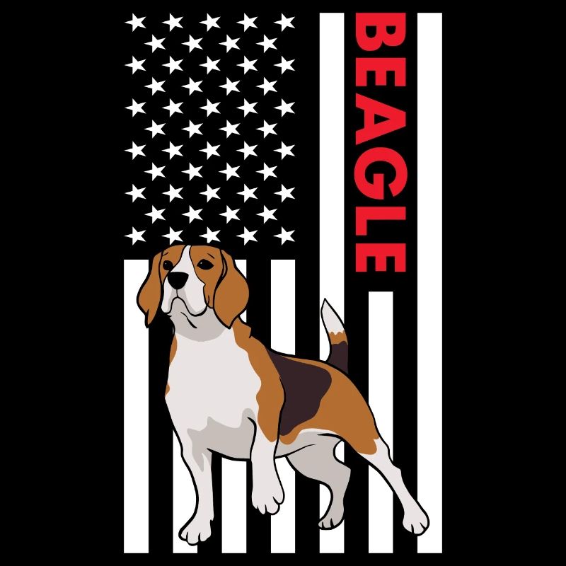 Beagle Us Flag