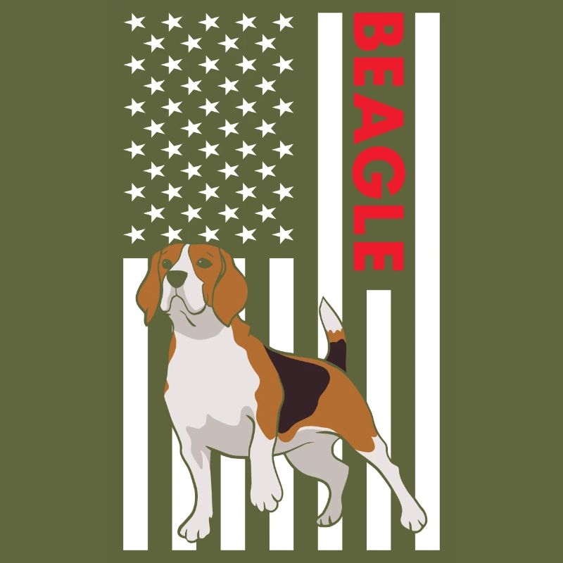 Beagle Us Flag