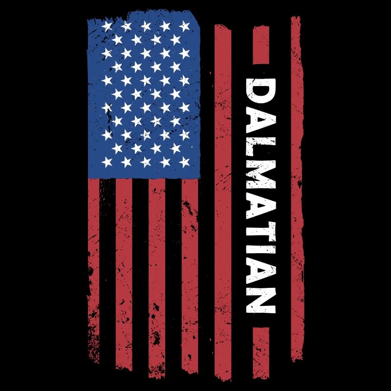 Dalmatian Us Flag