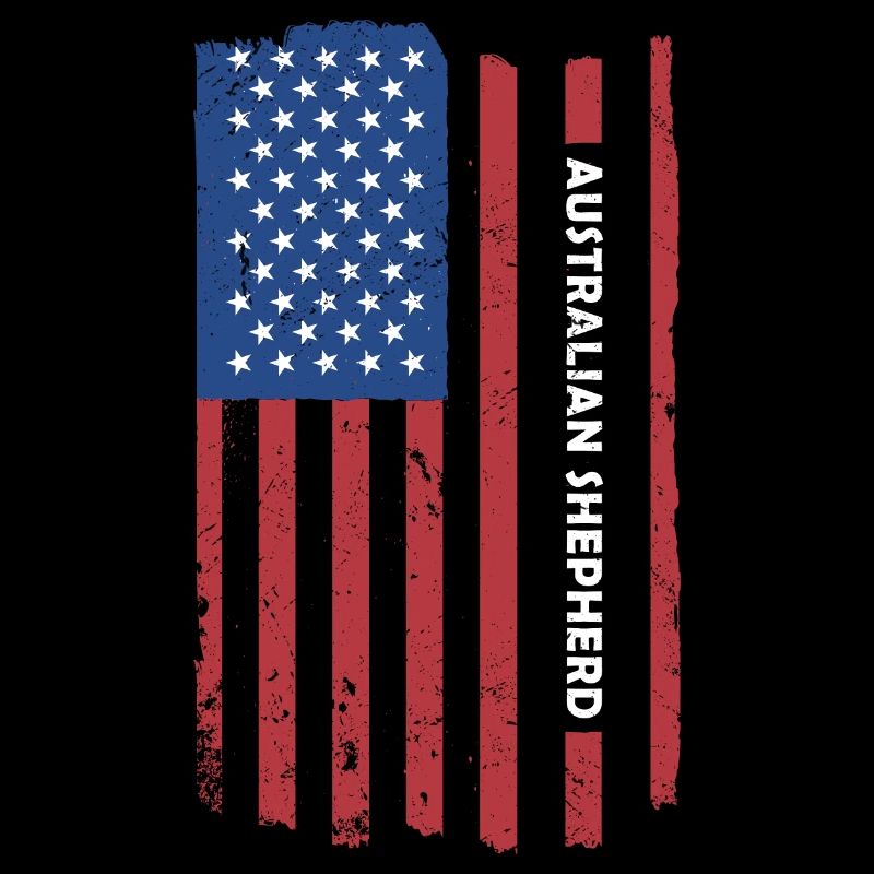 Chien Aussie Us Drapeau