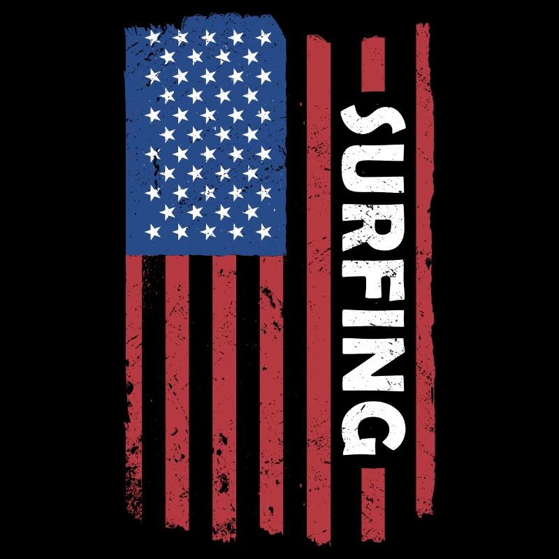 Sport Us Flag Surfing