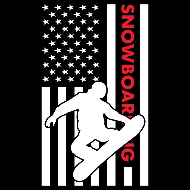 Sport Us Flag Snowboard
