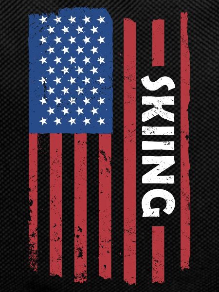 Sport Us Flag Skiing