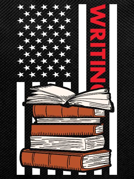 Writer Us Flag Writing